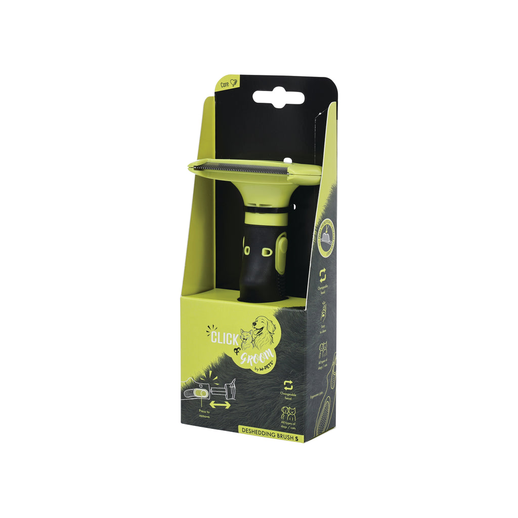 CLICK and GROOM Deshedding Brush