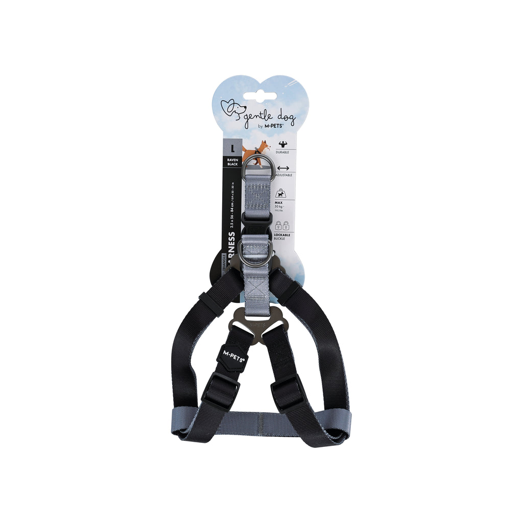 GENTLE DOG Triangle Harness Black
