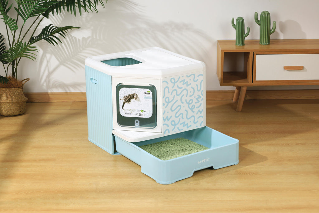 Terra Forma ECO Foldable Cat Litter Box Blue