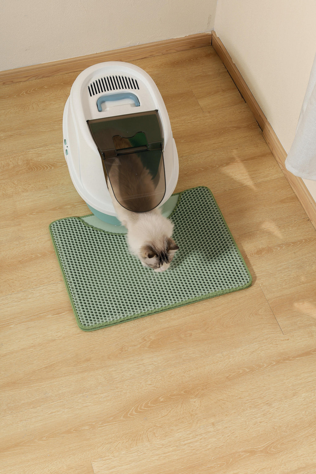 Tapis horizontal pour litière pour chat DUPLEX - Vert