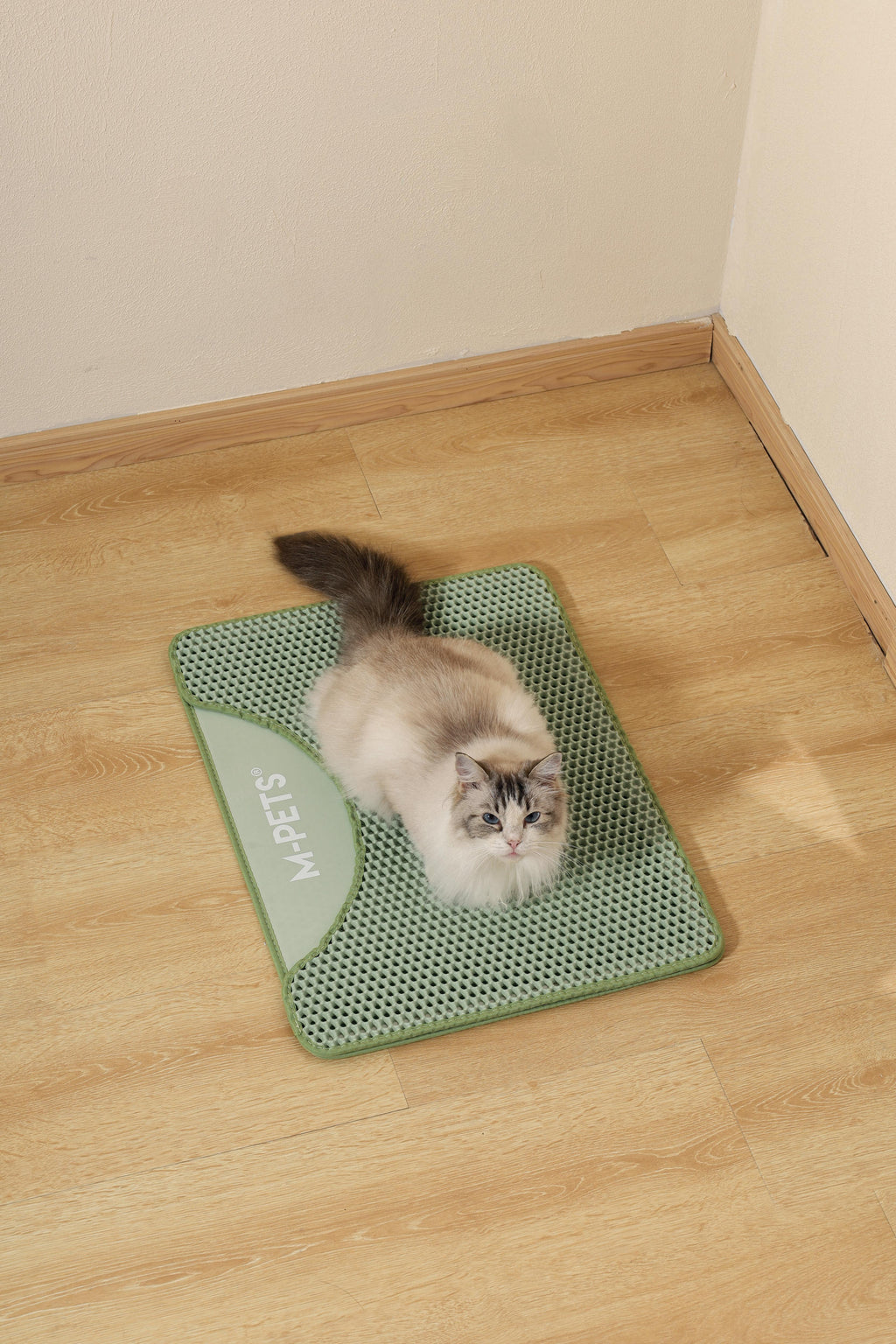 Tapis horizontal pour litière pour chat DUPLEX - Vert