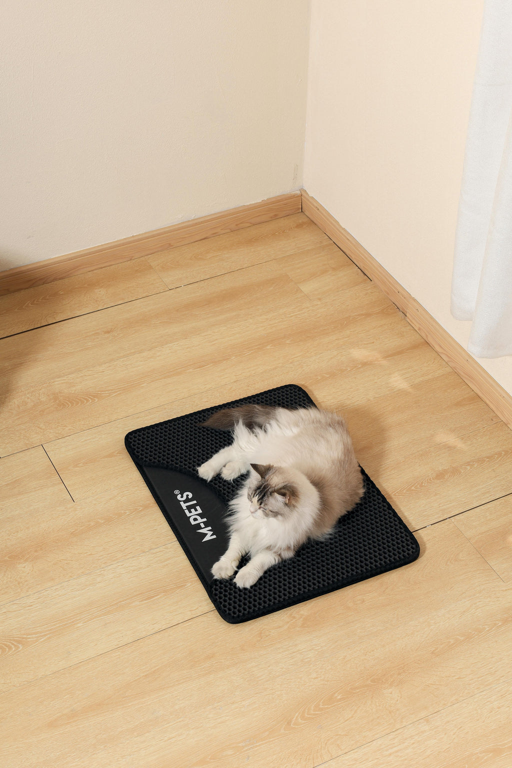 Tapis horizontal pour litière pour chat DUPLEX - Noir