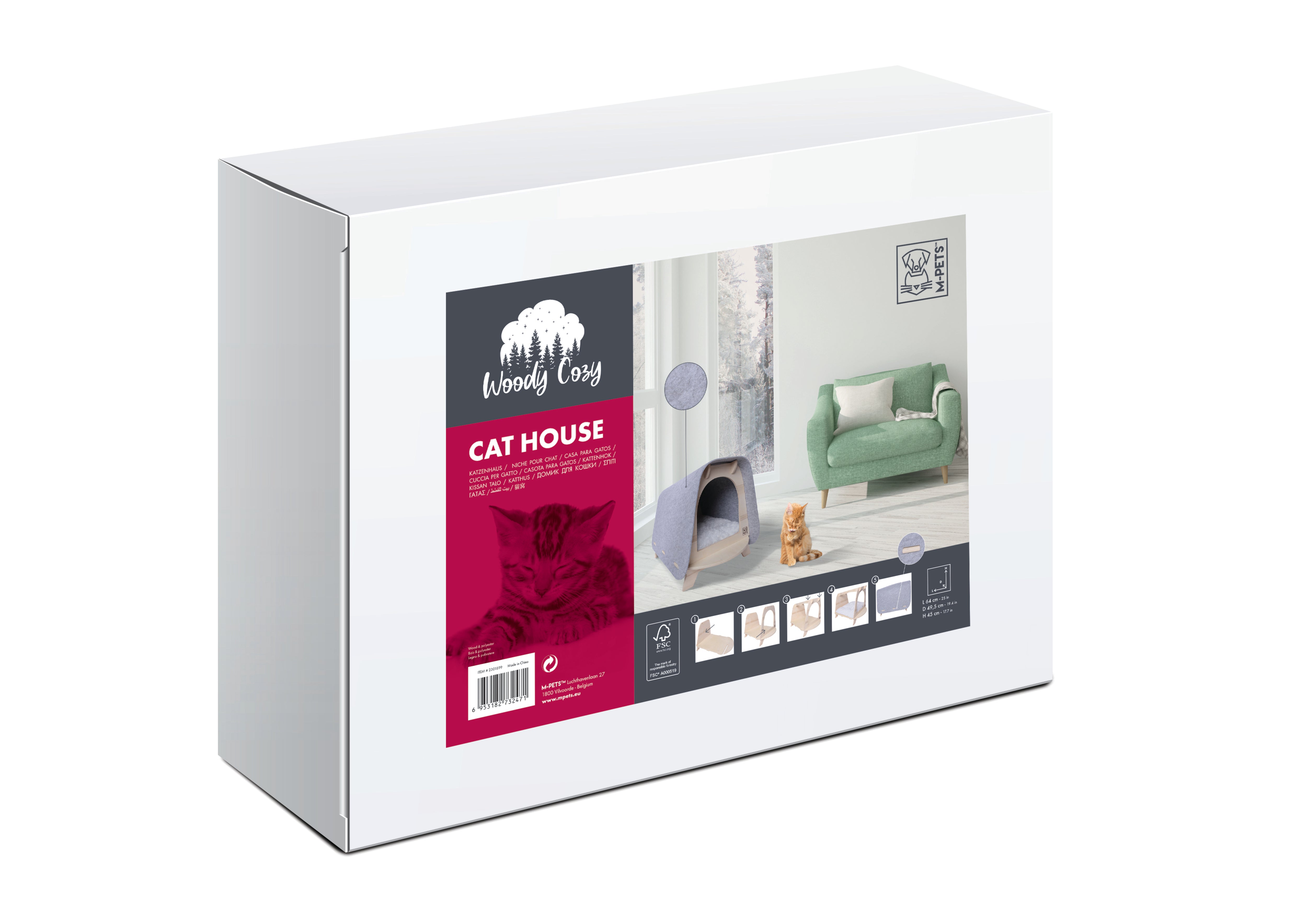 Woody Cozy Cat House – M-PETS
