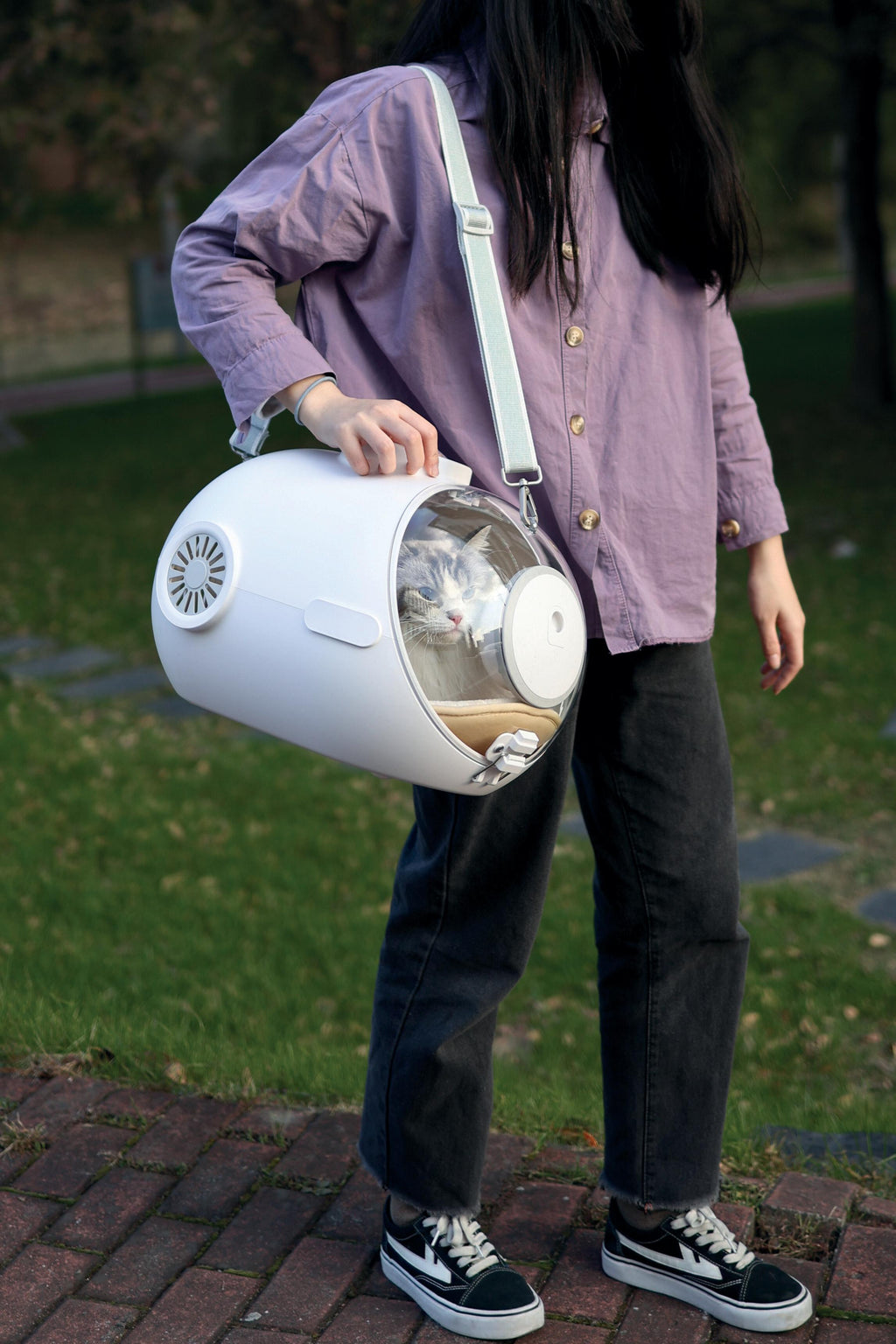 SUBMARINE Pet Carrier White