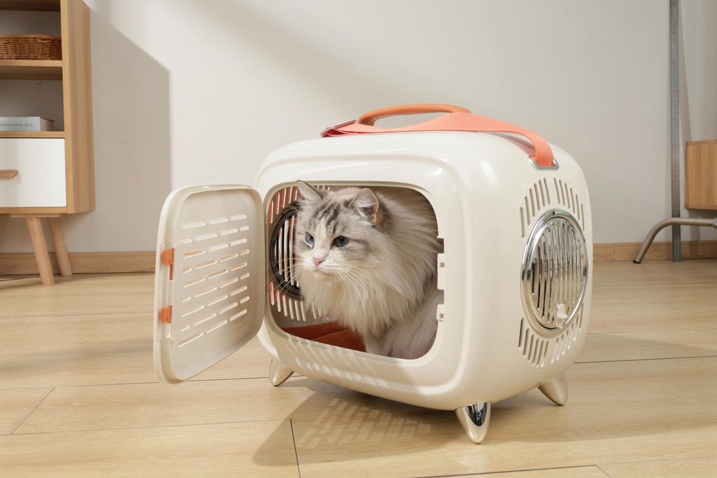 SIXTIES TV Pet Carrier White