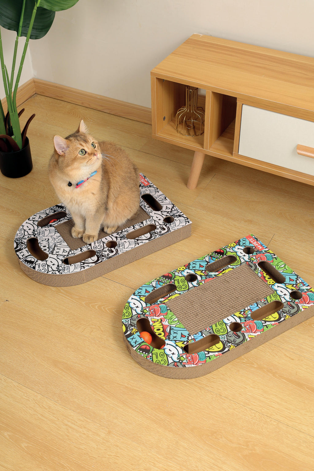 URBANSTYLE Freestyle Cat Scratcher - mixed color