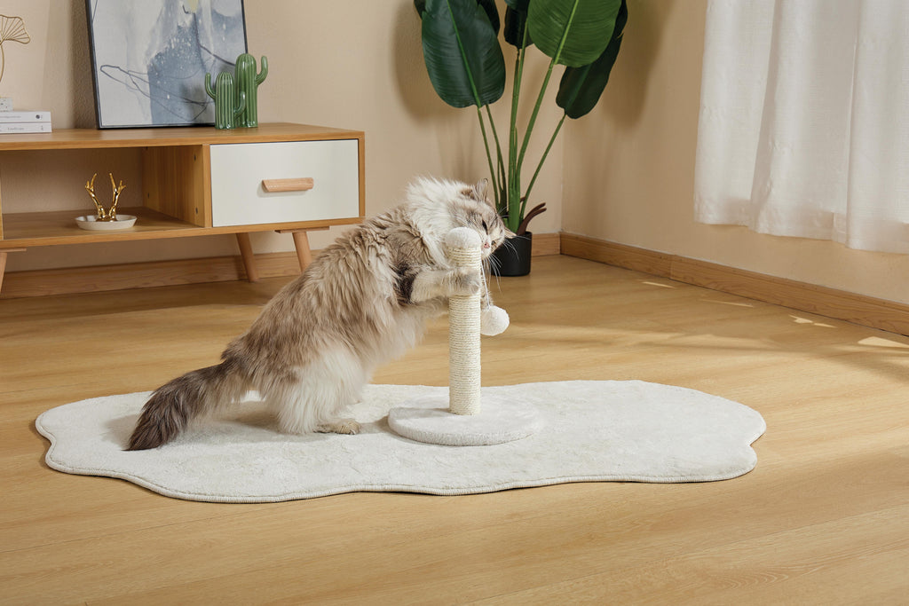 MON PREMIER ARBRE À CHAT Pompon Blanc