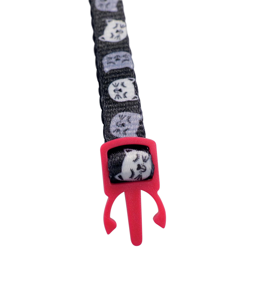 Collier ZANY Cat ECO Noir &amp; Rouge