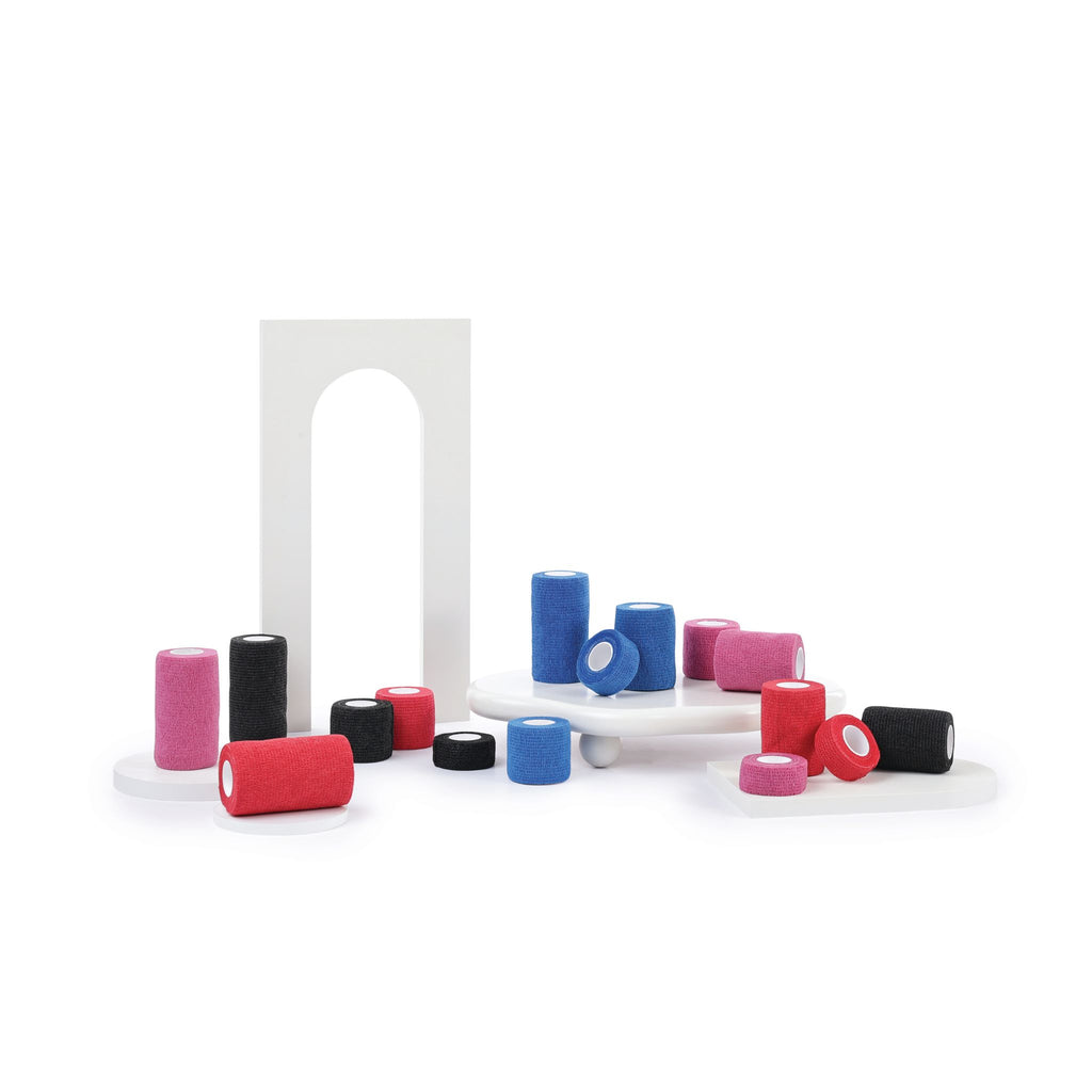 PROCARE Cohesive Bandages 2.5cm x 4.5m - 60 pcs mixed color display