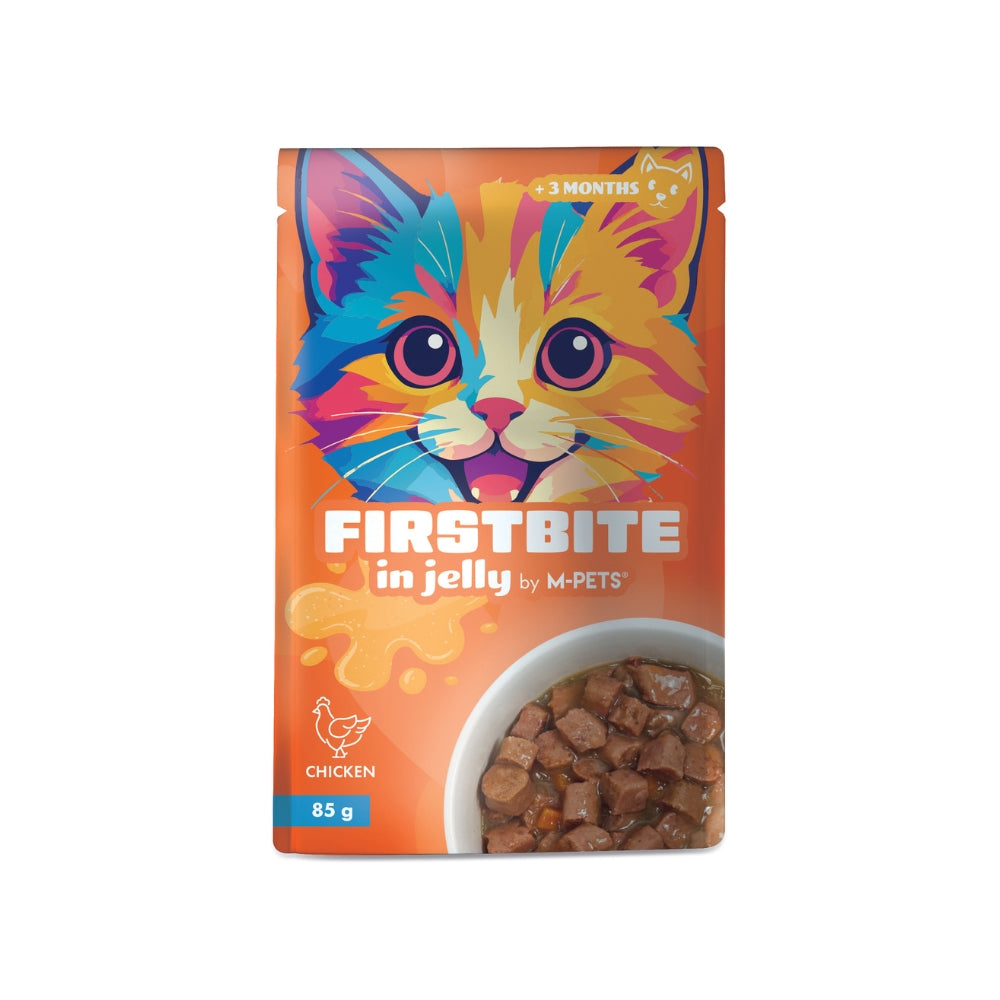 FIRSTBITE Cat Jelly Chicken 85g pouch - 12pcs per display