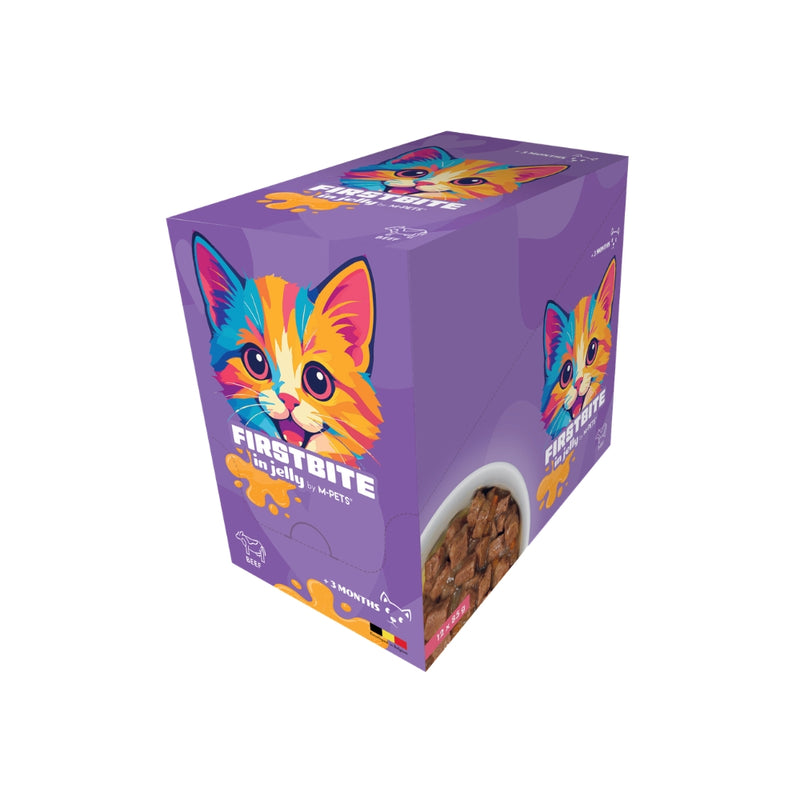 FIRSTBITE Cat Jelly Beef 85g pouch - 12pcs per display