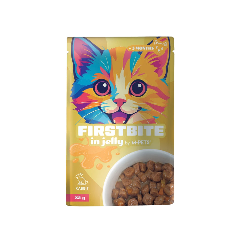 FIRSTBITE Cat Jelly Rabbit 85g pouch - 12pcs per display