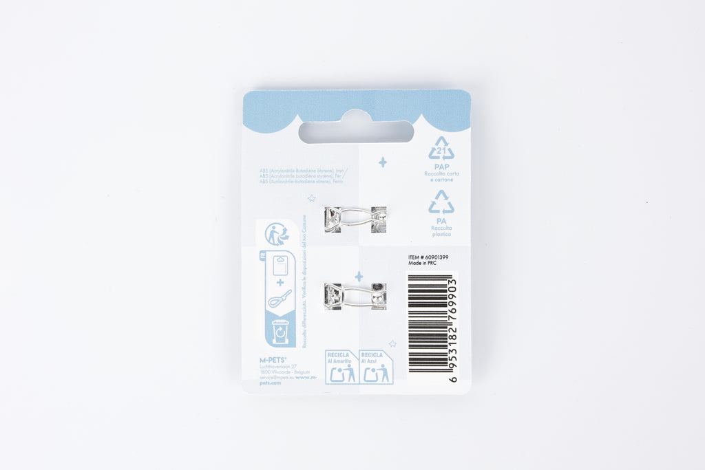 GLAM Hair Accessories for pets bone shape clip - Blue & White