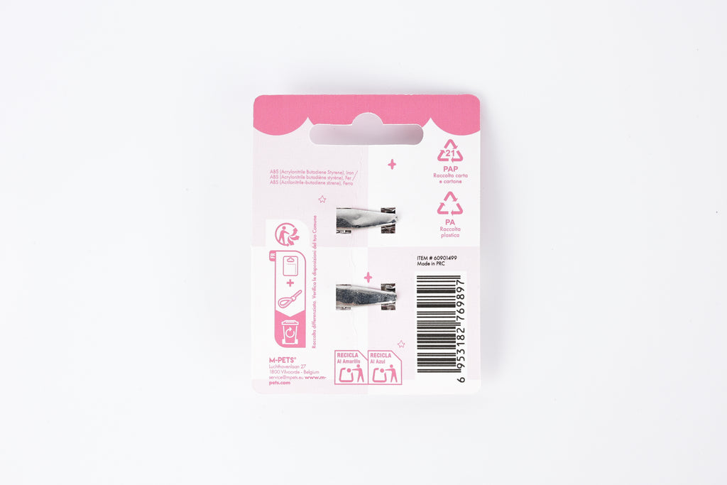 GLAM Hair Accessories for pets flower shape clip - Pink & White