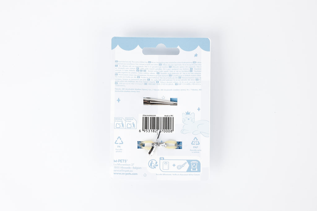 GLAM Hair Accessories for pets clip & rubber band - Blue