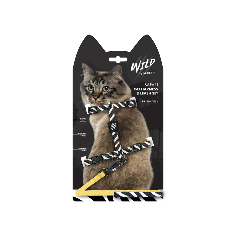 Ensemble harnais et laisse pour chat WILD Safari