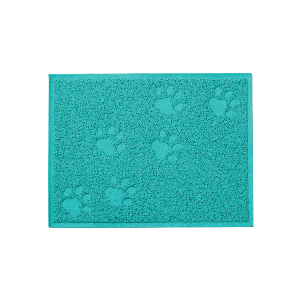 Tapis de litière pour chat FOOTPRINT Bleu