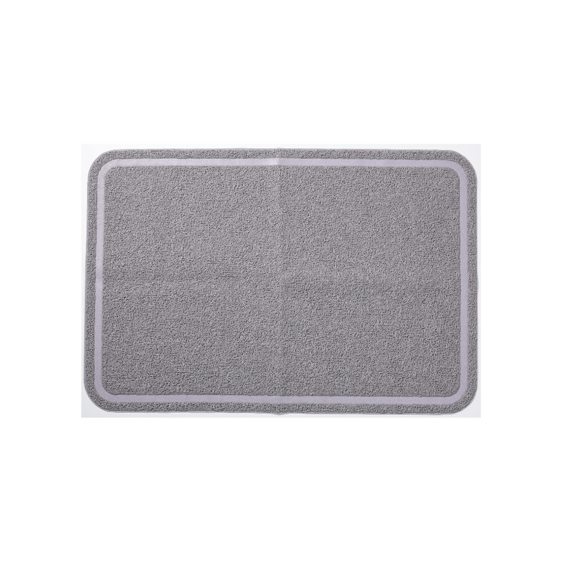 Tapis de litière pour chat RECTANGULAIRE Gris