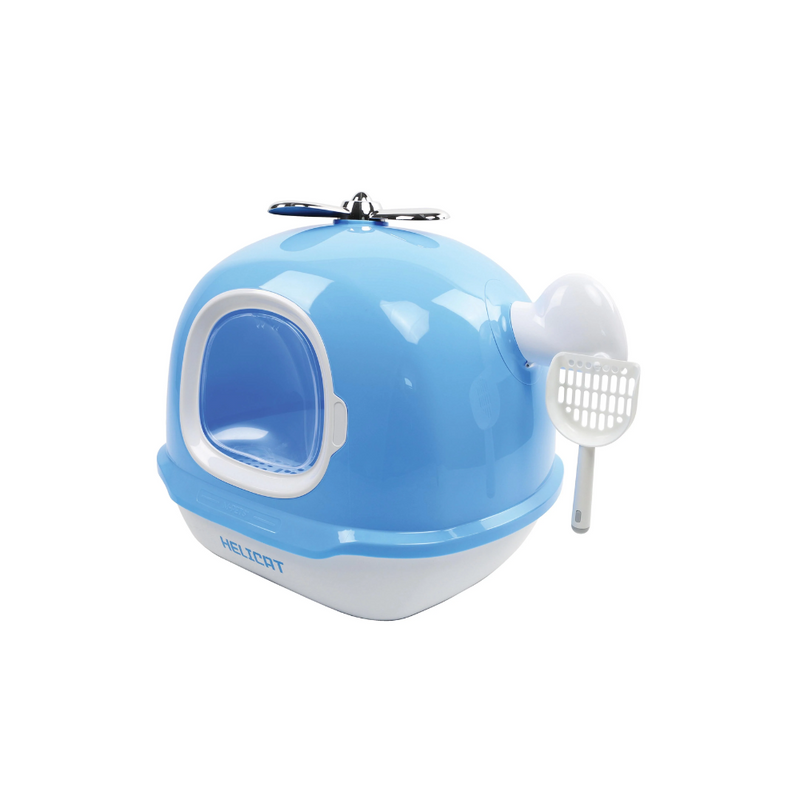 HELICAT Cat Litter Box Blue