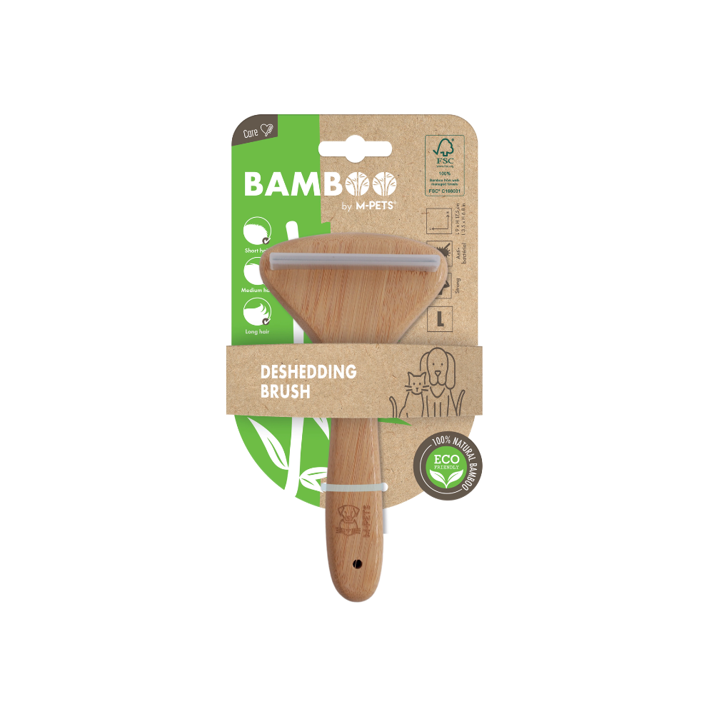 Bamboo De-shedding Brush