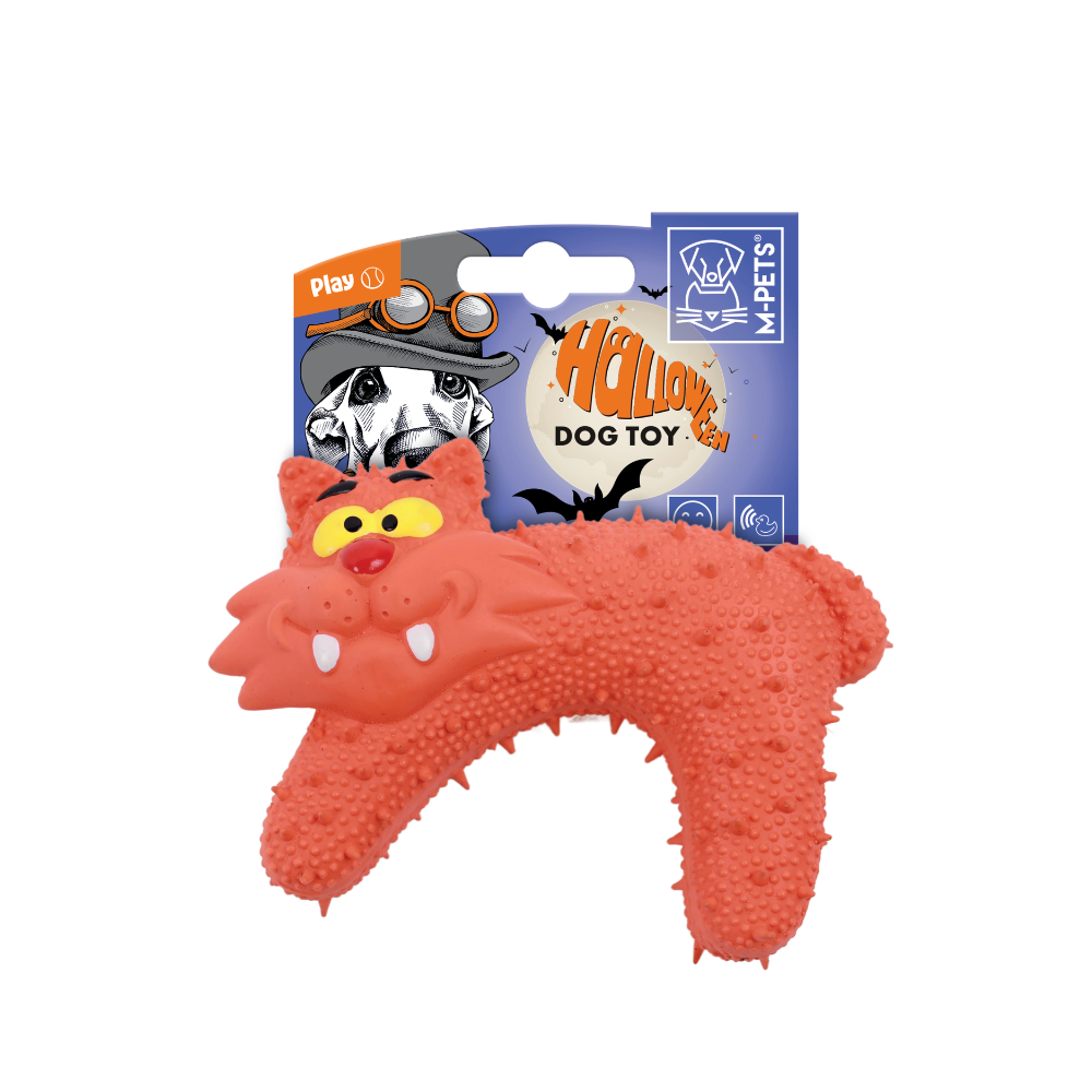 Halloween Dog Toy - Orange Cat