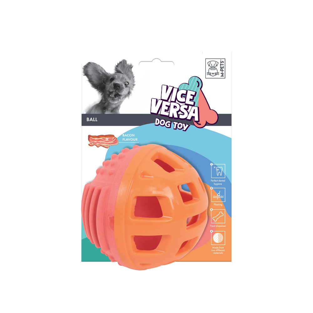 Vice Versa Dog Toy Ball - Bacon scent