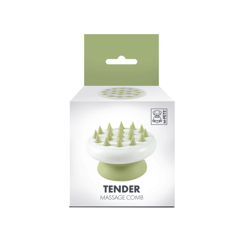 Tender Massage Soft Comb - Sharp Teeth Green