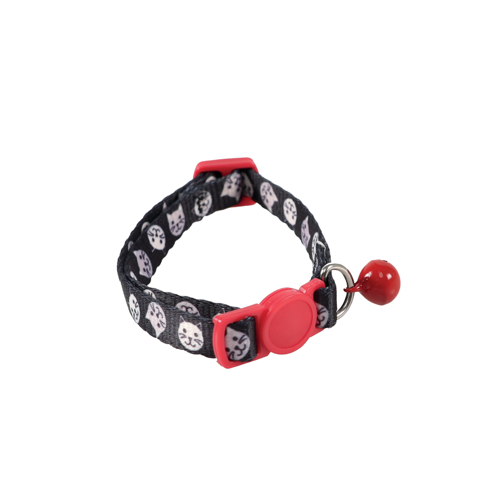 Collier ZANY Cat ECO Noir &amp; Rouge