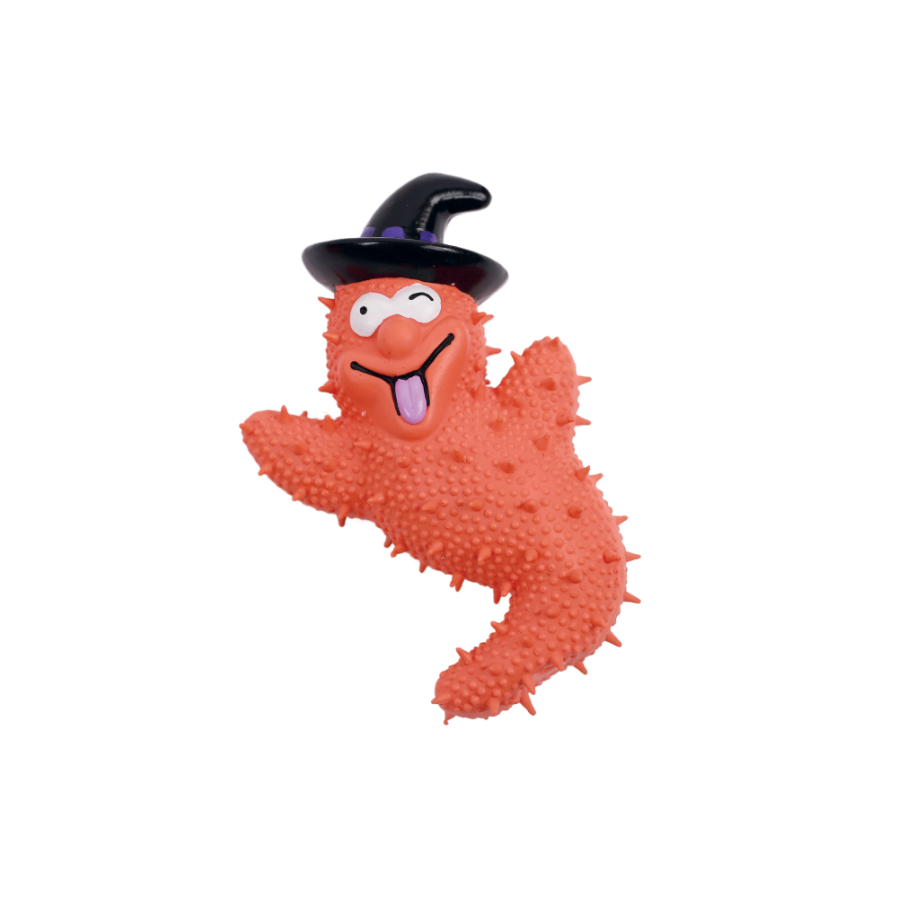 Halloween Dog Toy - Orange Wizard