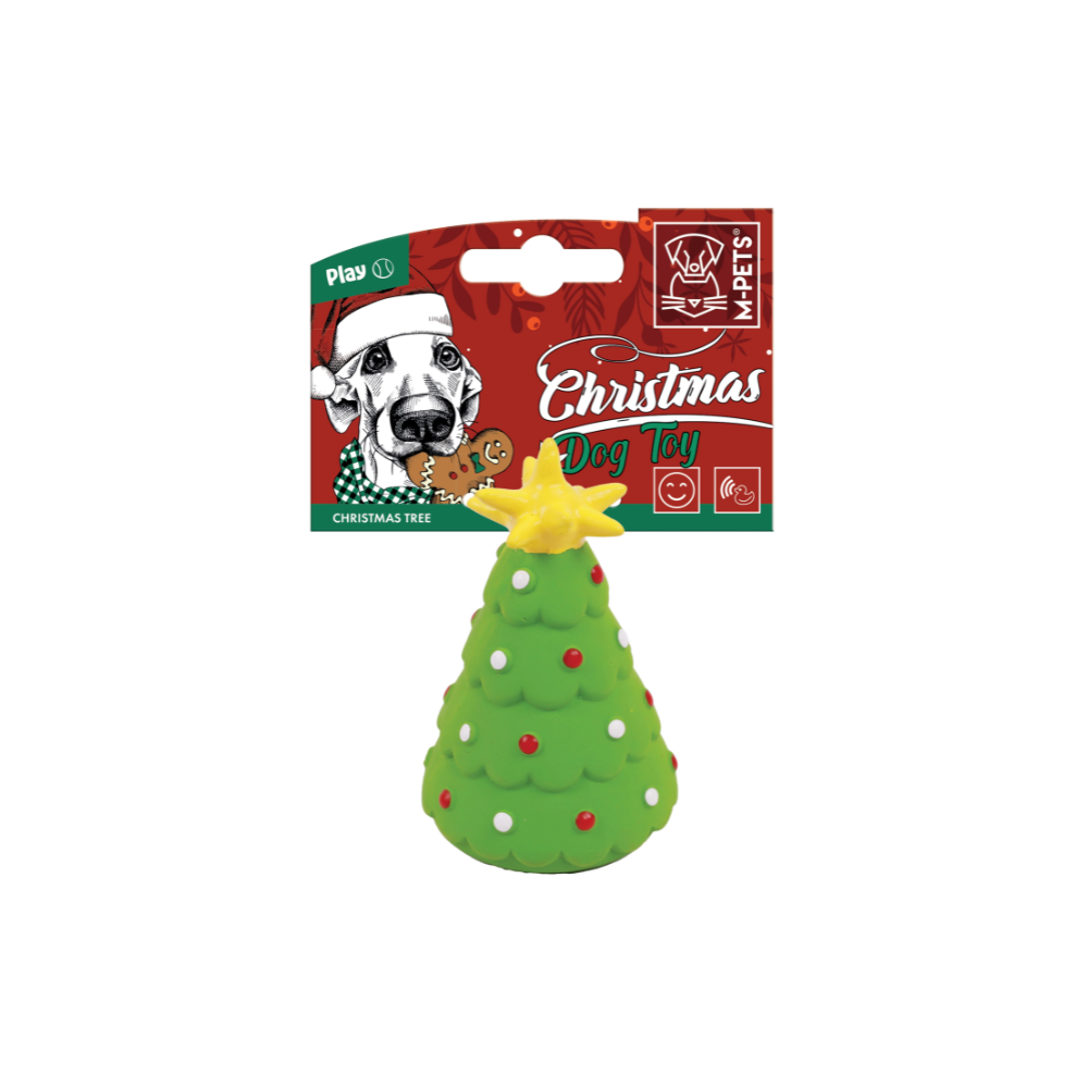 Jouet de Noël pour chien - Sapin de Noël - 10 cm