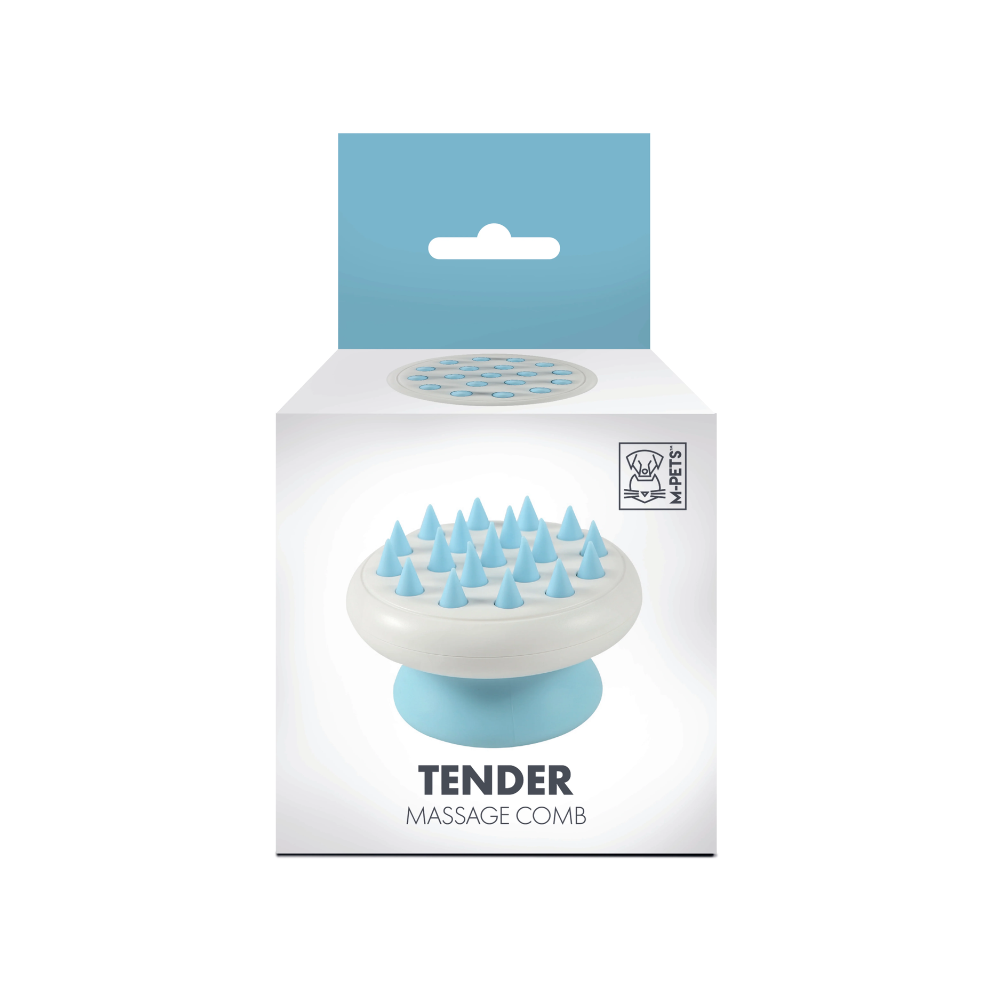 Tender Massage Soft Comb - Sharp Teeth Blue