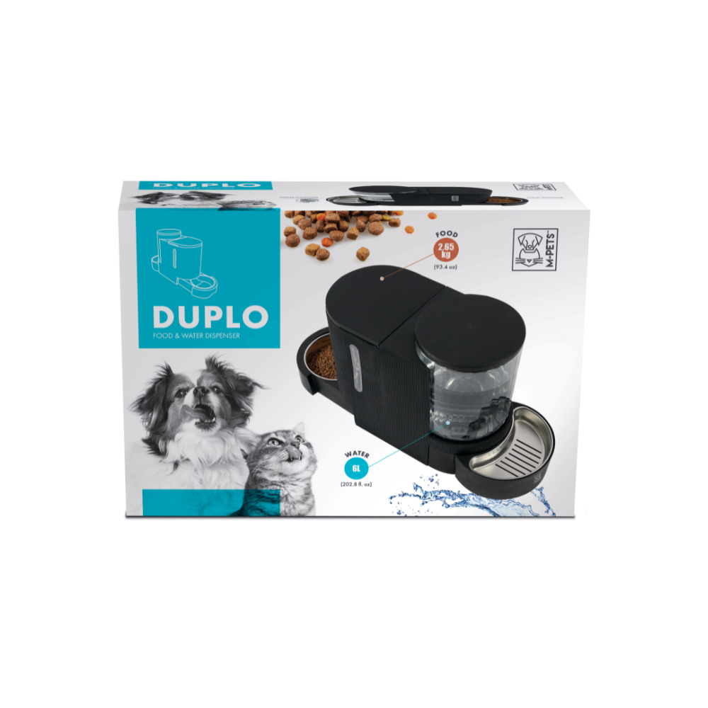 Distributeur d'eau et de nourriture DUPLO Noir