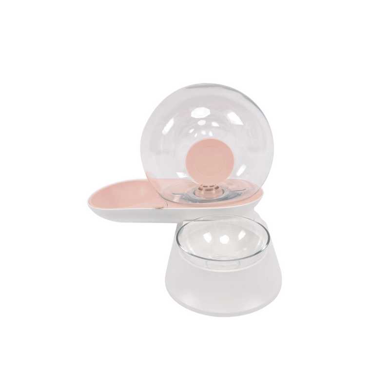 Distributeur d'eau et de nourriture SNAIL COMBI Rose