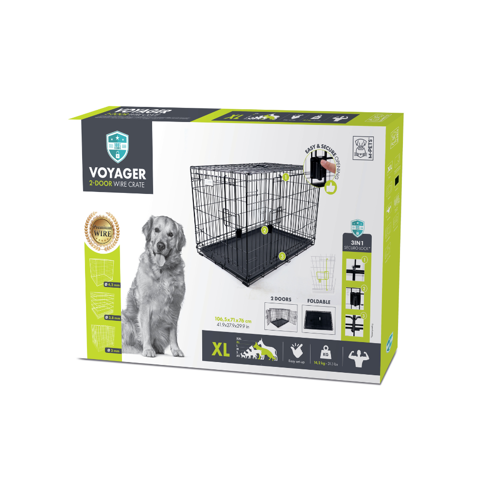 VOYAGER Wire Crate Black