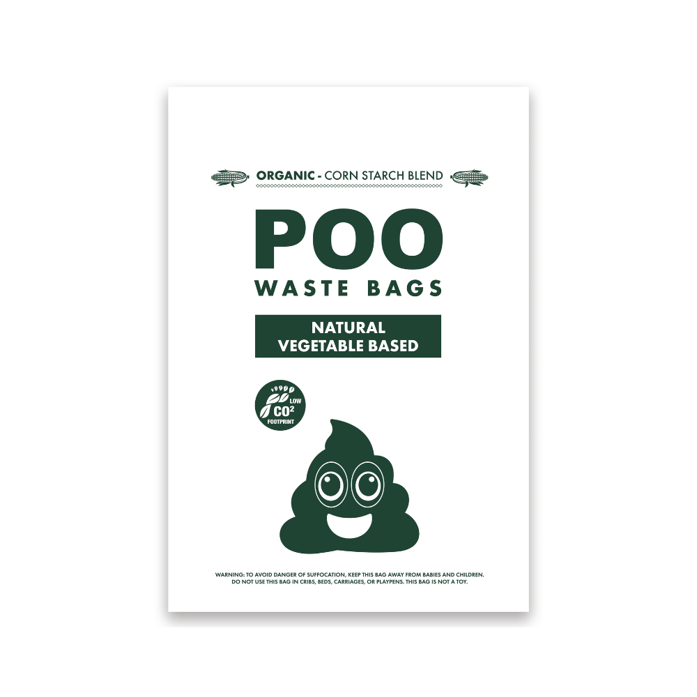 POO Dog Waste Bags - Vegetable Based - Lavender Scented (60 bags)