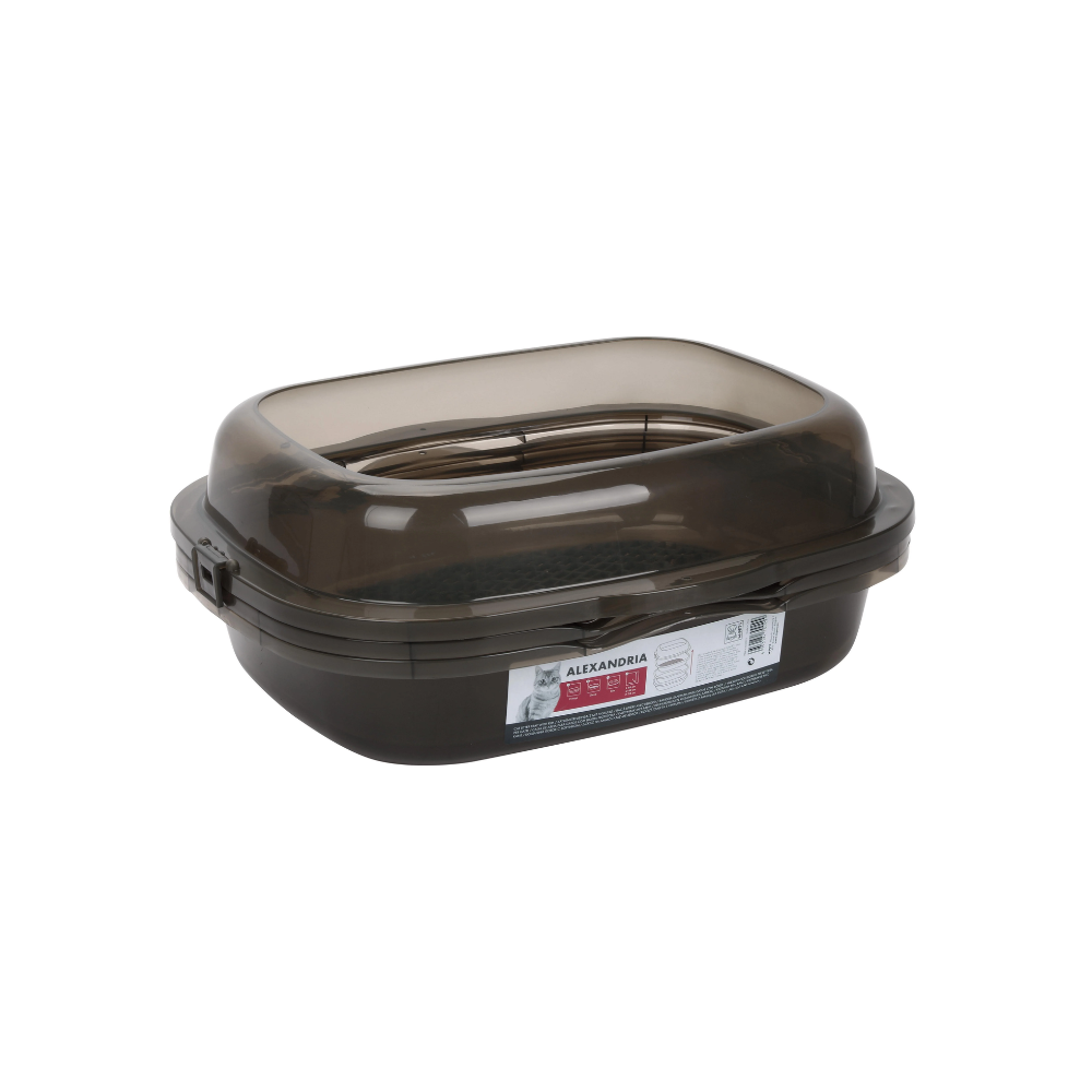 ALEXANDRIA - Cat Litter Tray With Rim Grey – M-PETS