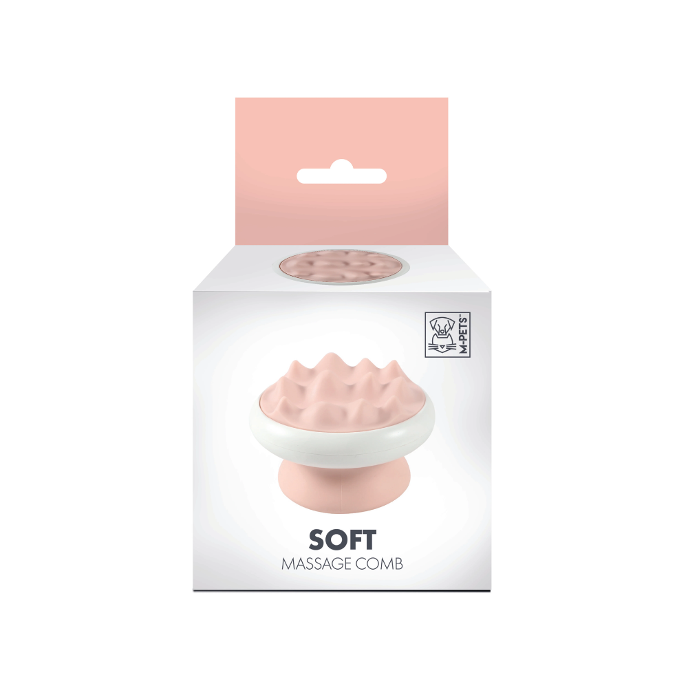 SOFT Massage Soft Comb - Coarse Teeth Pink