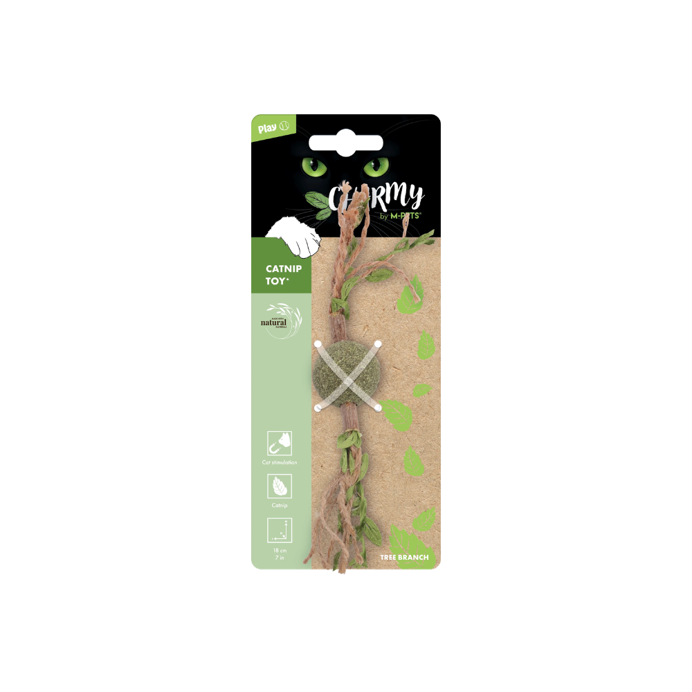 CHARMY Catnip Toy - TREE BRANCH Green