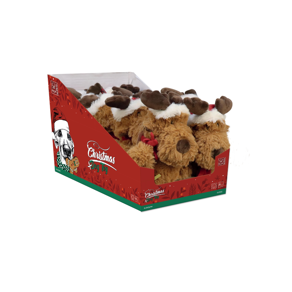 CHRISTMAS Dog Toy Display - Rudolph