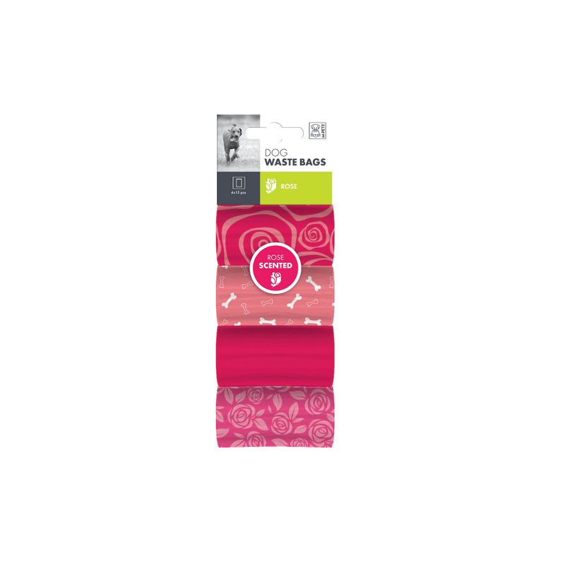 Dog Waste Bags - ROSE Scented