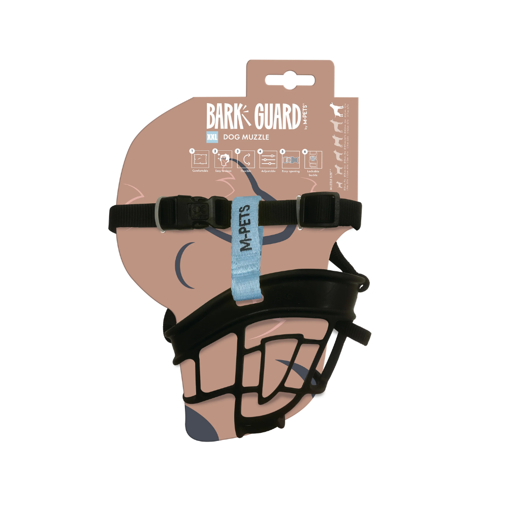 BARK GUARD Dog Muzzle Black&Blue