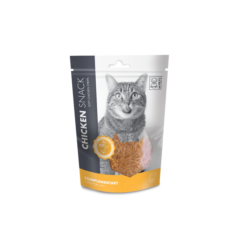 Friandises pour chats aux lanières de poulet moelleuses