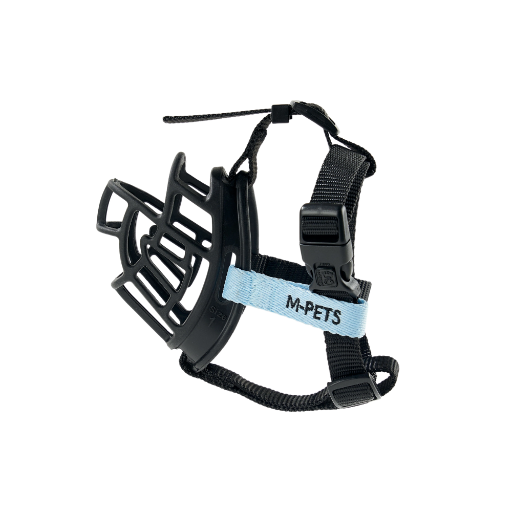 BARK GUARD Dog Muzzle Black&Blue – M-PETS