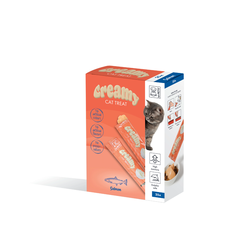 Pack de friandises crémeuses pour chats - Saumon 25 pcs