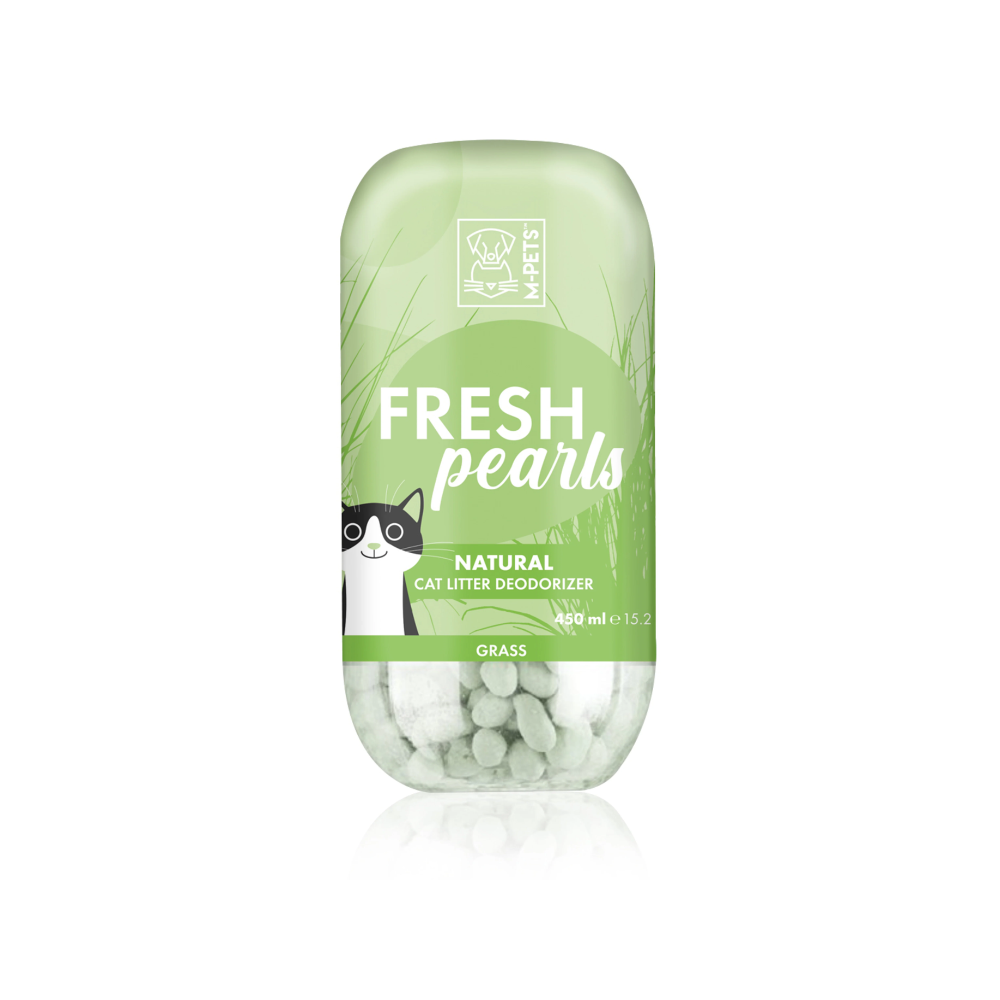 Désodorisant naturel pour litière pour chat FRESH Pearls - Herbe 450 ml