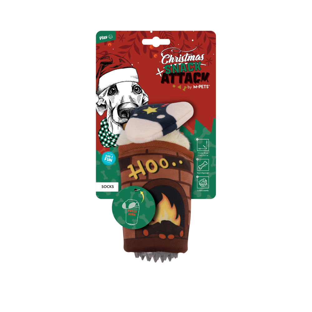 Jouet pour chien Christmas Snack Attack - Chaussettes