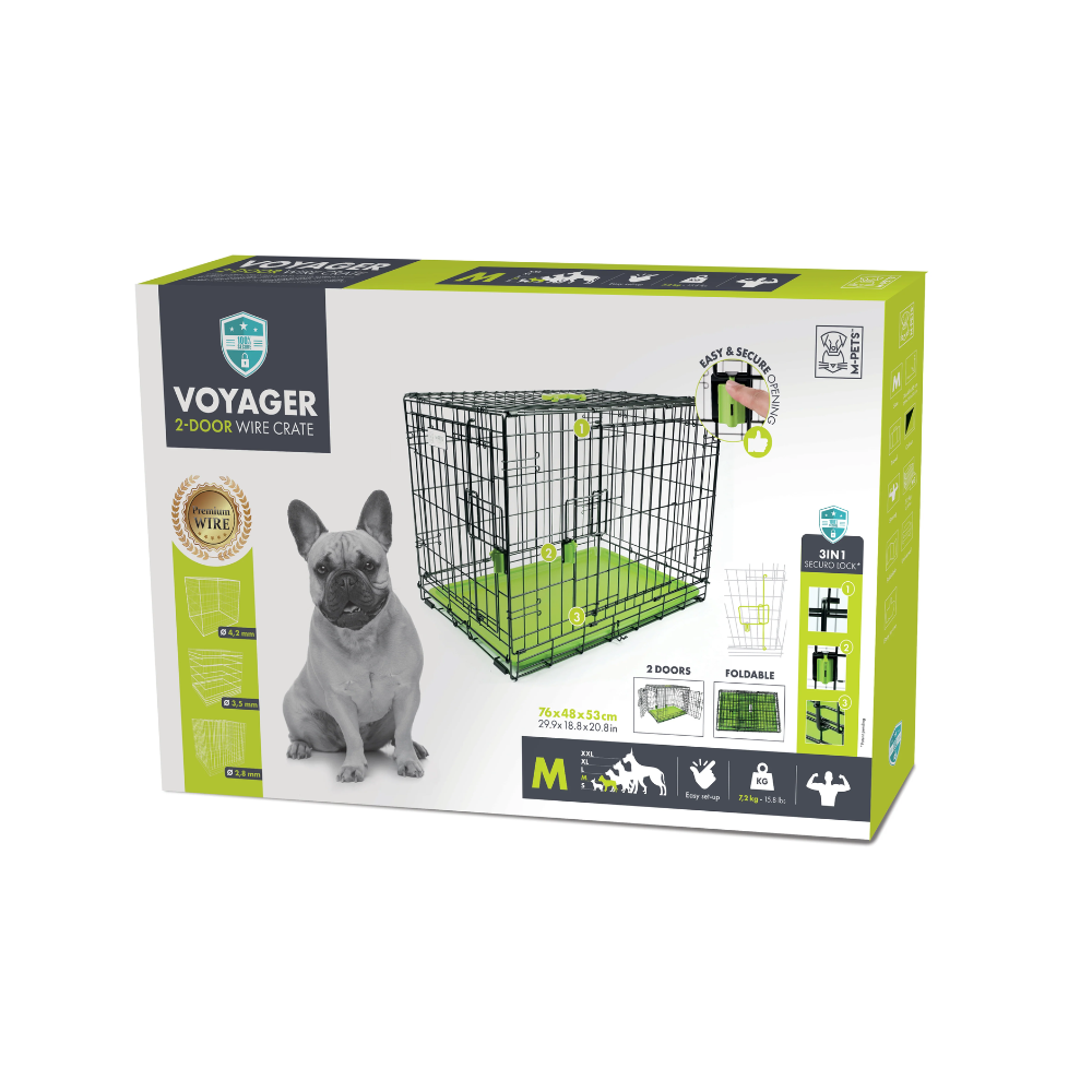 VOYAGER Wire Crate Green