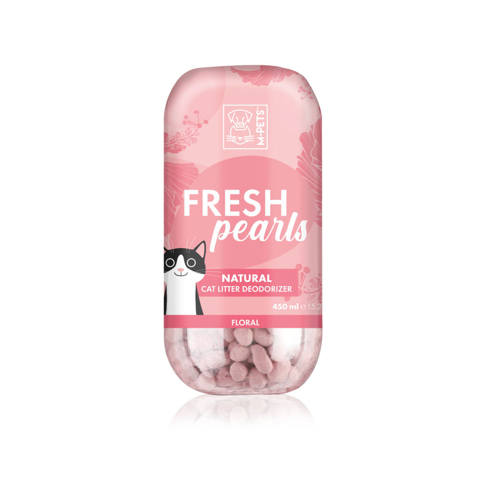 Désodorisant naturel pour litière pour chat FRESH Pearls - Floral 450 ml