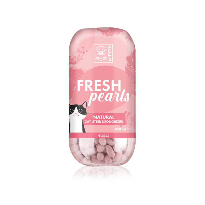 Désodorisant naturel pour litière pour chat FRESH Pearls - Floral 450 ml