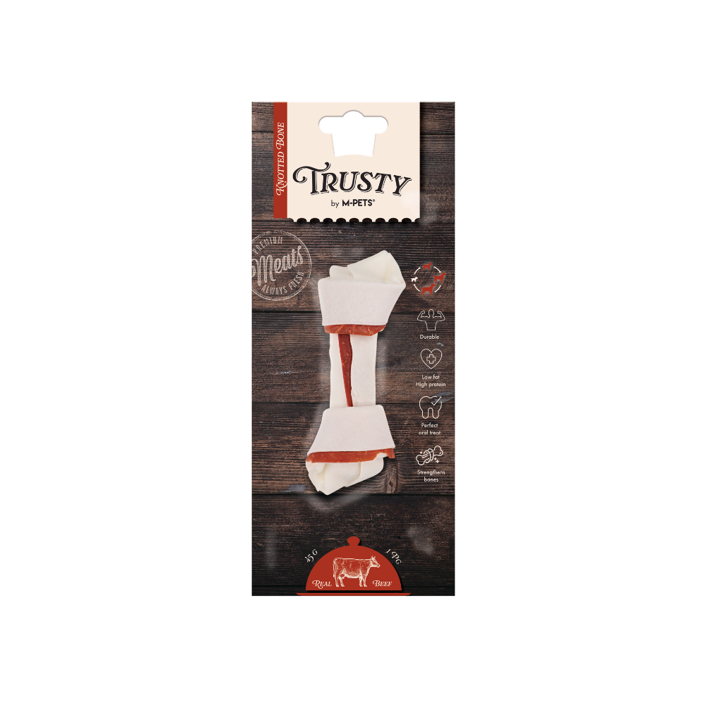 TRUSTY Knotted bone Beef Flavor 12.7 cm